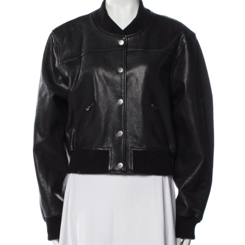 Isabel Marant Leather Bomber Jacket